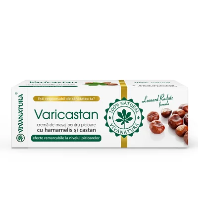 Varicastan - crema pentru masajul picioarelor cu hamamelis si castan 75 ml - Leonard Radutz Formula - VivaNatura