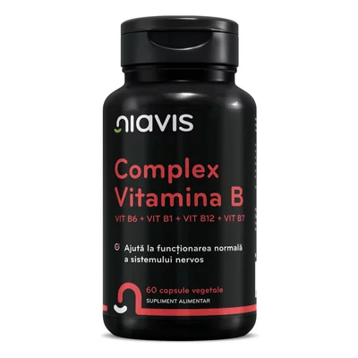 Vitamina B Complex - Vit B6 + Vit B1 + Vit B12 + Vit B7 60CPS, Niavis