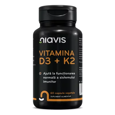 Vitamina D3 + K2 60cps, Niavis