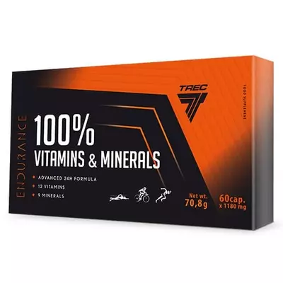 Vitamine si minerale 100%, 60 capsule, Trec
