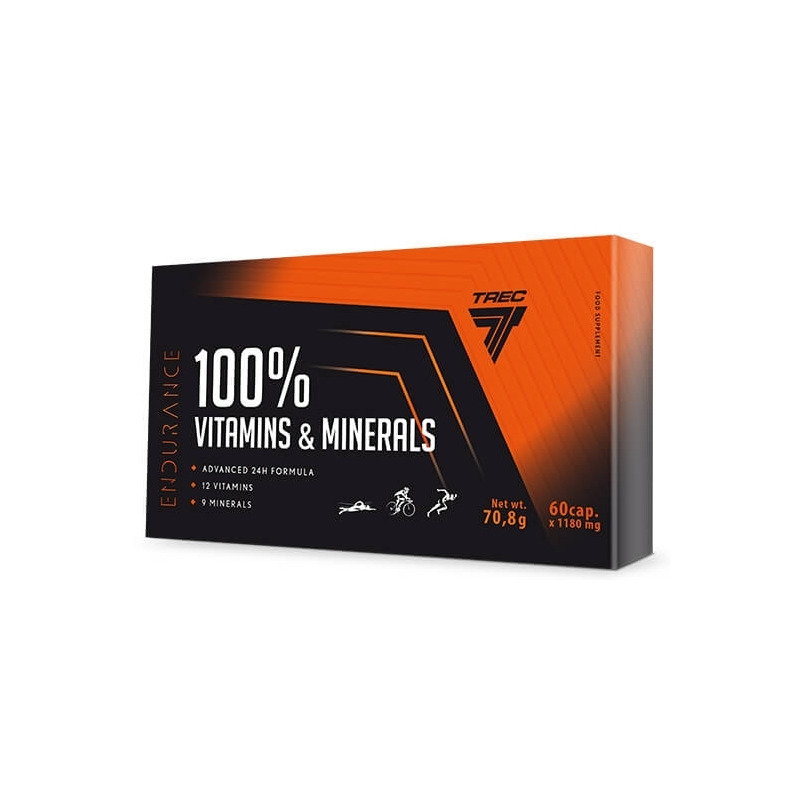 Vitamine si minerale 100%, 60 capsule, Trec