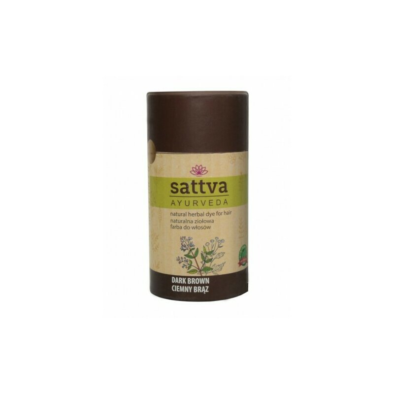 Vopsea Ciocolatiu Inchis (Saten Inchis) 150gr, Sattva Ayurveda