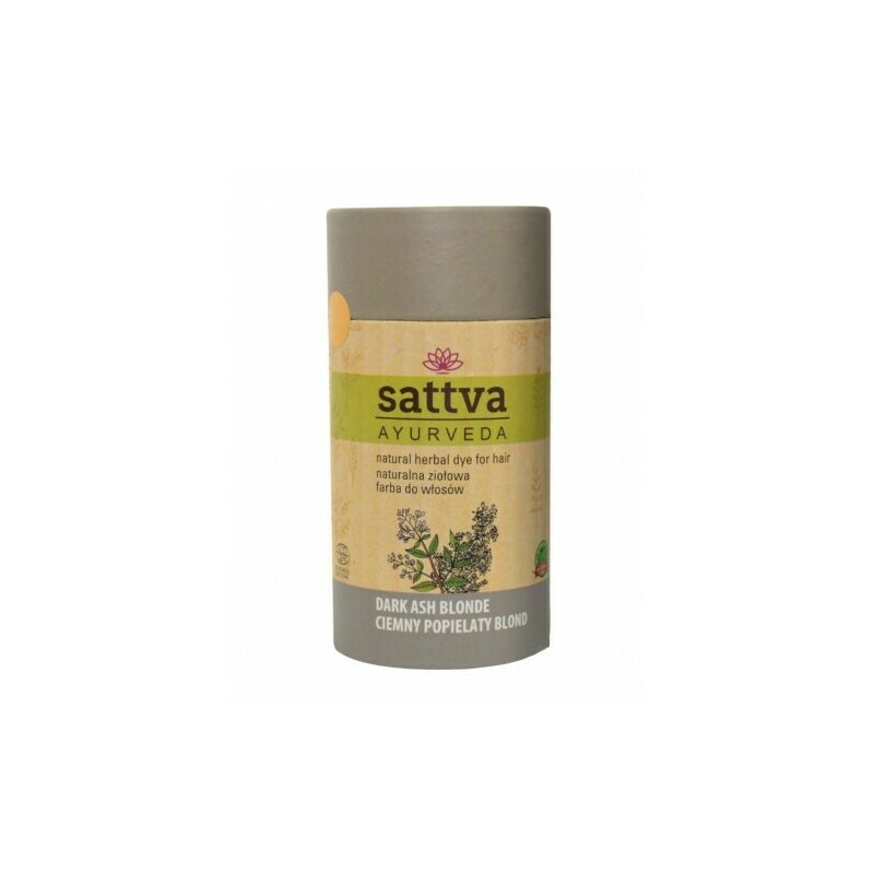 Vopsea de par Blond Cenusiu Inchis 150gr, Sattva Ayurveda