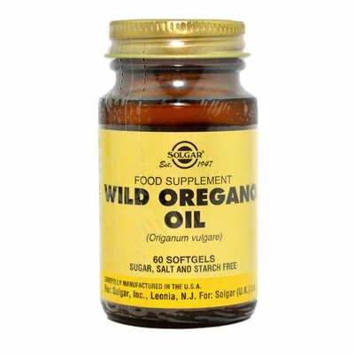 Wild Oregano Oil (Ulei de Oregano Salbatic), 60 cps vegetale, SOLGAR
