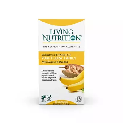 Your Flora Family 700 mg probiotice fermentate pentru intreaga familie, 60 capsule, Living Nutrition