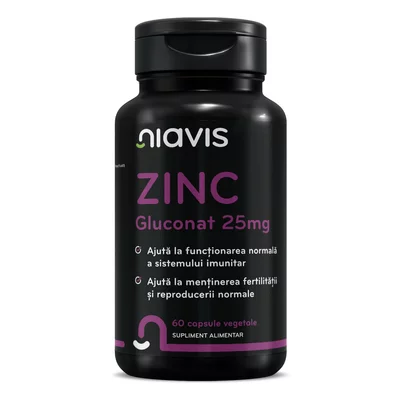 Zinc Gluconat 25mg 60cps, Niavis