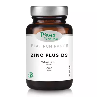 Zinc Plus D3, 30 capsule, Power Of Nature