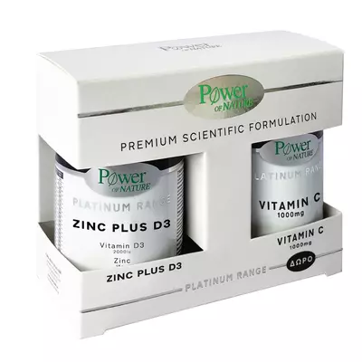 Zinc plus D3 + Vitamina C 1000mg, Power of Nature