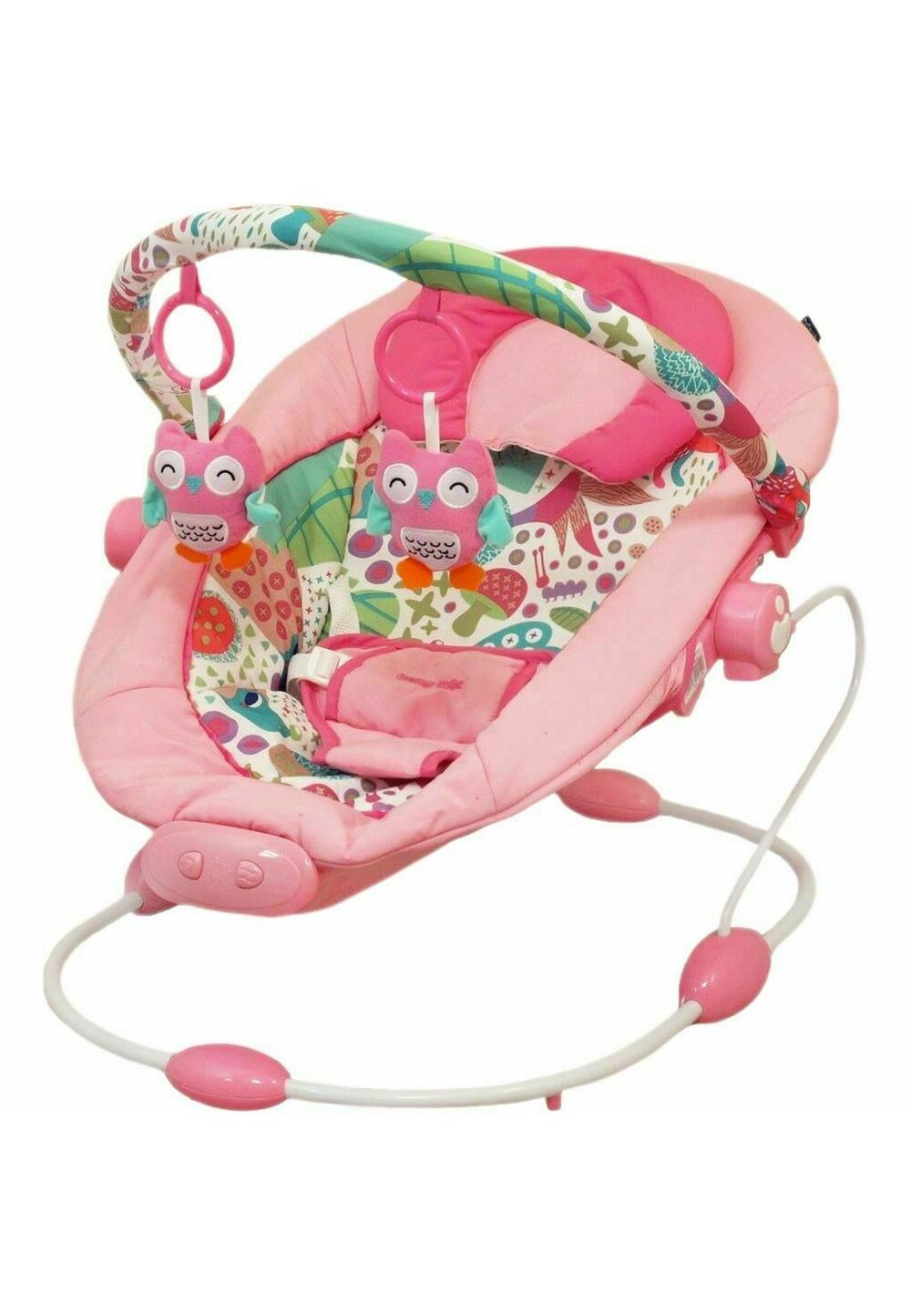 Balansoar muzical pentru copii, roz, Baby mix BABY MIX imagine noua