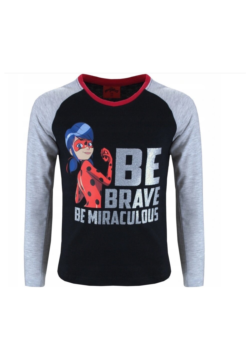 Bluza, Be brave, be miraculous, neagra DISNEY
