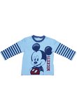 Bluza, Mickey, albastra cu dungi