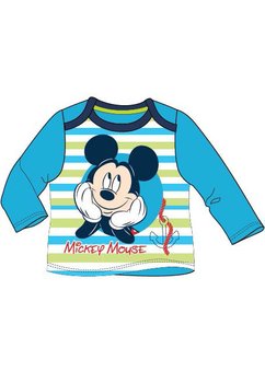 Bluza bebe Mickey cu dungi albastre