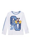 Bluza bumbac, ML, Go Adventure Mickey, alba
