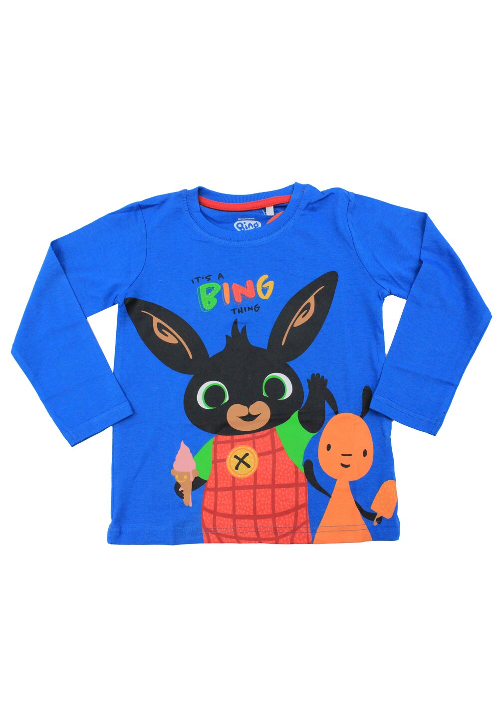 Bluza maneca lunga, bumbac, It is Bing Thing, albastru