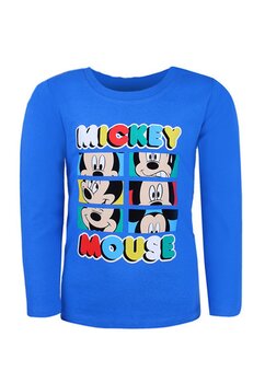 Bluza maneca lunga, Mickey Mouse, albastra