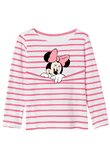 Bluza Minnie Mouse,alba cu dungi roz