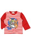 Bluza Tom si Jerry, rosie cu dungi