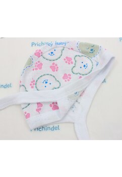 Caciulita bebe, Hey baby, bumbac, alb