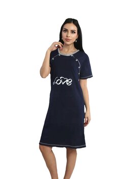 Camasa alaptat, bumbac, Mary, Love, bleumarin