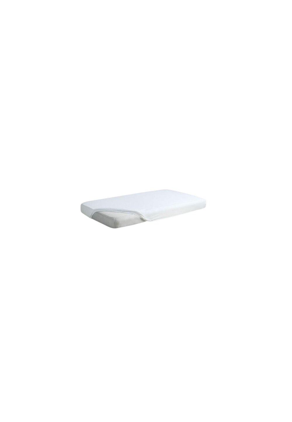 Cearceaf impermeabil cu elastic, frotir, alb, 120x60 cm