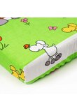 Cearceaf Prichindel, bumbac, Little Sheep, turcoaz, 120x60 cm