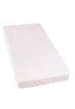 Cearceaf Prichindel, patut 120x60 cm, alb cu buline roz