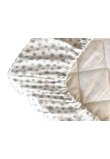 Cearceaf Prichindel, patut 120x60 cm, alb cu stelute gri