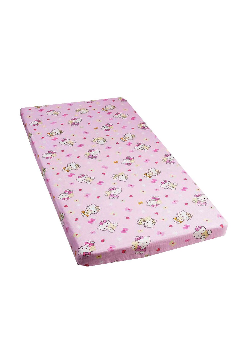 Cearceaf Prichindel, patut 120×60 cm, Hello Kitty, roz deschis Prichindel