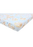 Cearceaf Prichindel, patut, Caprioara bambi si prietenii, albastru, 140x70 cm