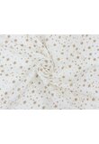 Cearceaf Prichindel, stelute bej, muselina, alb, 120x60 cm