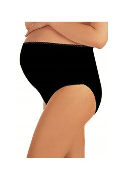 Chiloti gravide, cu talie inalta, 90% bumbac, negru