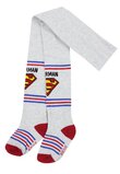 Ciorapi cu chilot, 75% bumbac, Superman, gri