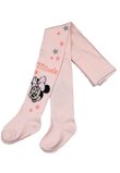 Ciorapi cu chilot, bebe Minnie Mouse, roz cu stelute