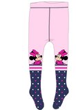 Ciorapi cu chilot, fete, 75%bumbac, Minnie Mouse, roz cu buline