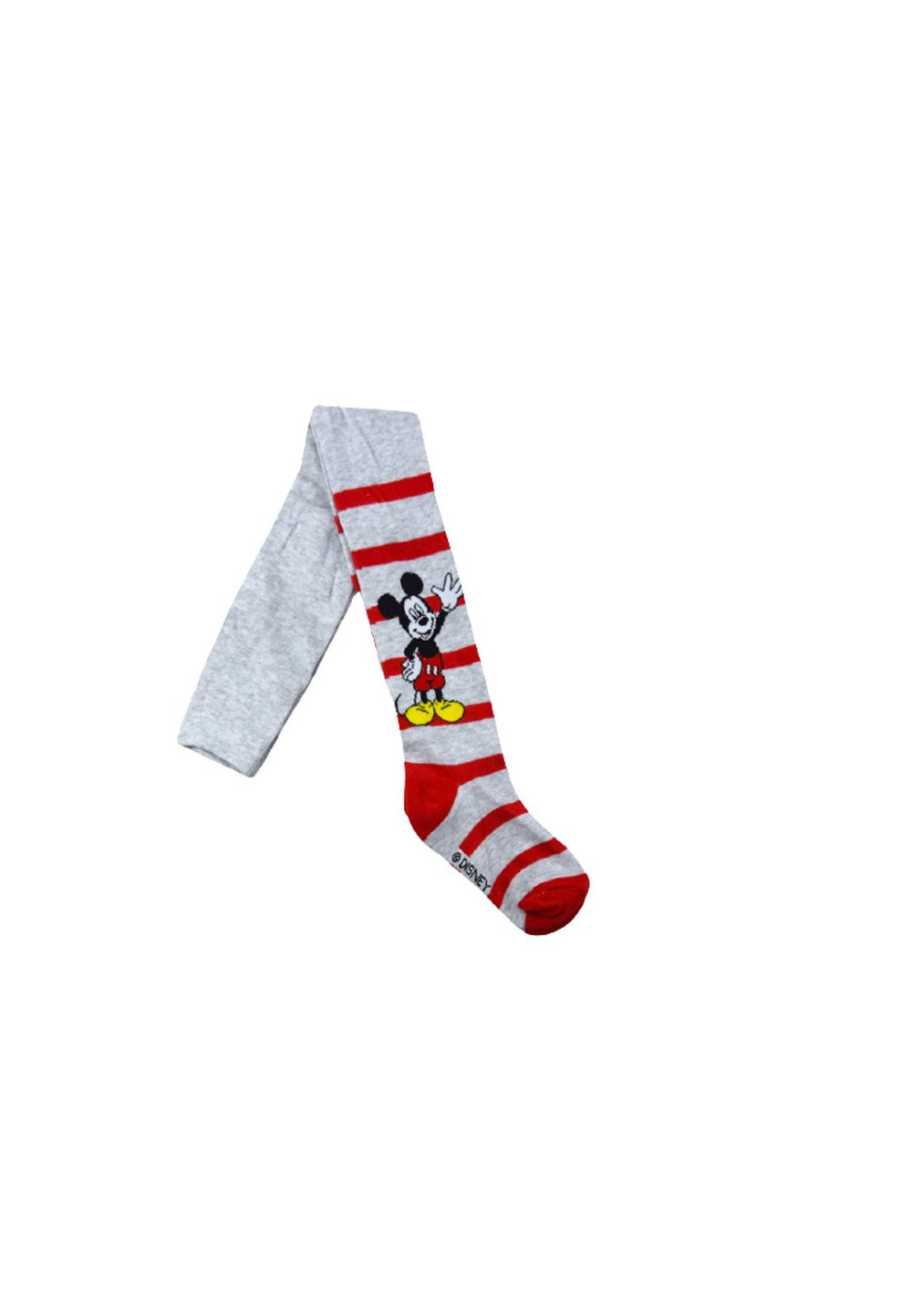 Ciorapi cu chilot, Mickey si Pluto, gri cu dungi rosii DISNEY