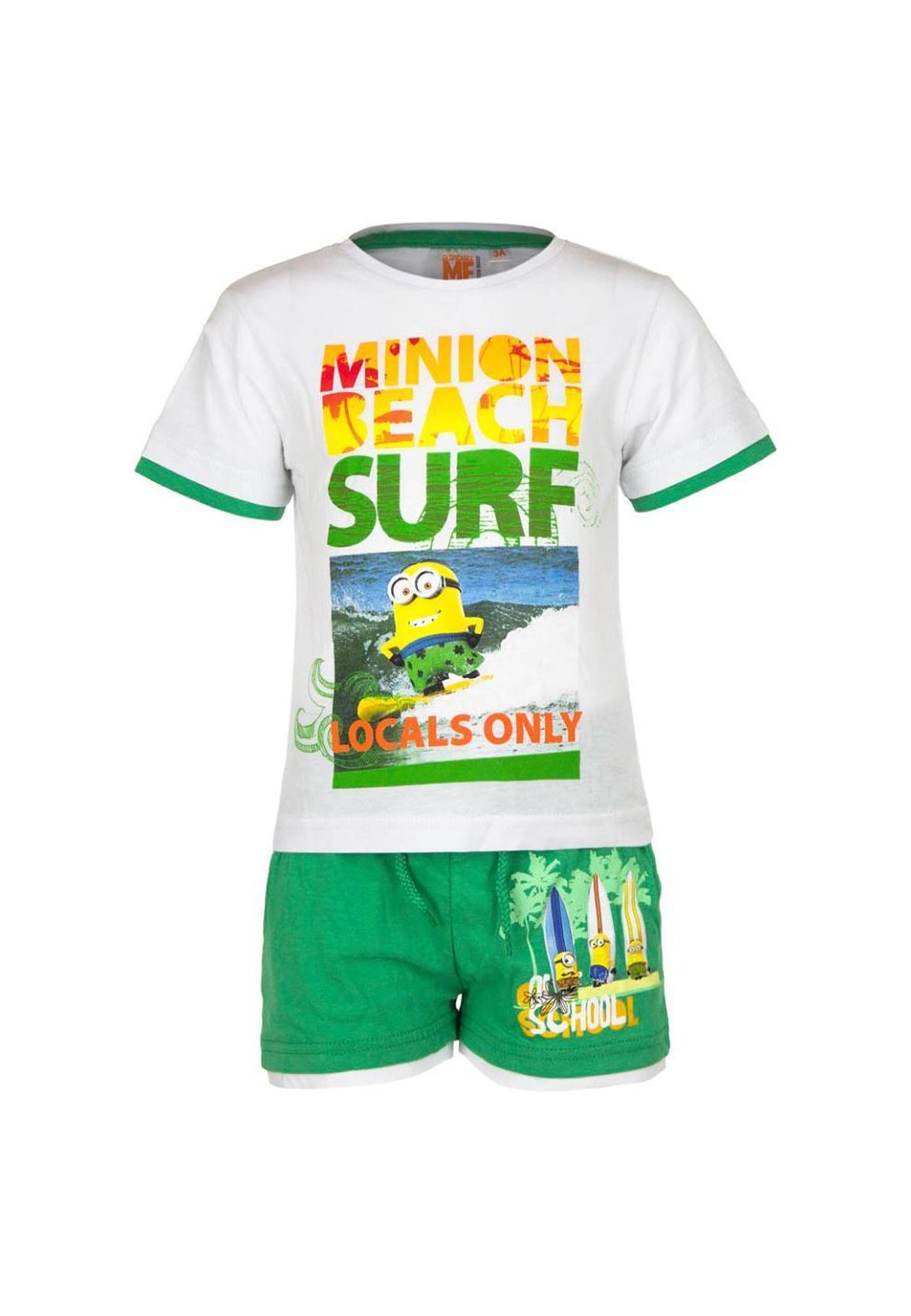 Compleu, Minion Surf, alb cu verde Prichindel