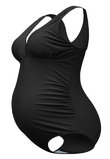 Costum de baie intreg, gravide, negru