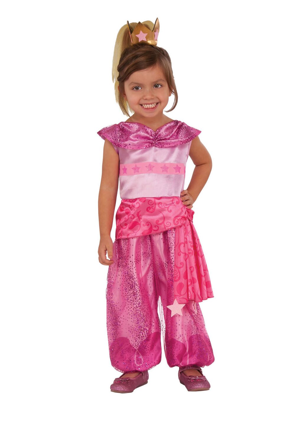 Costum poliester, Shimmer and Shine, Leah, roz DISNEY