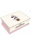 Cutie de bijuterii, din lemn, Minnie Mouse, roz