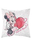 Fata de perna, Minnie Mouse, Love you, alba, 40x40 cm