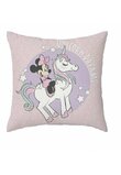 Fata perna, Minnie Unicorn Dreams, roz, 40x40 cm