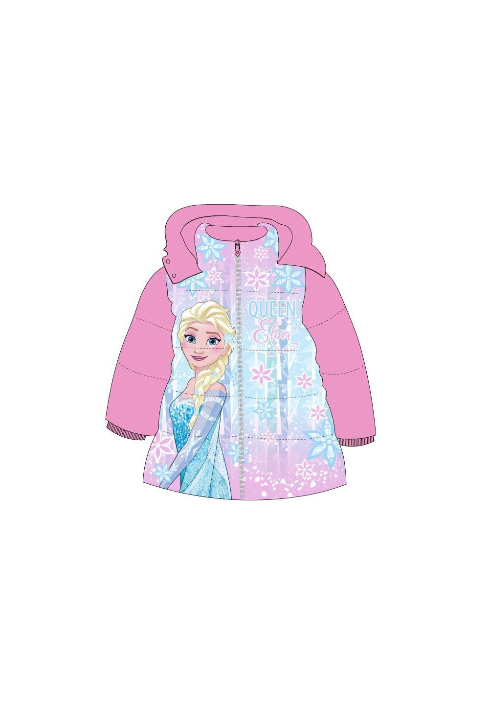 Elsa Roz Geaca fete, Frozen Queen Elsa, roz