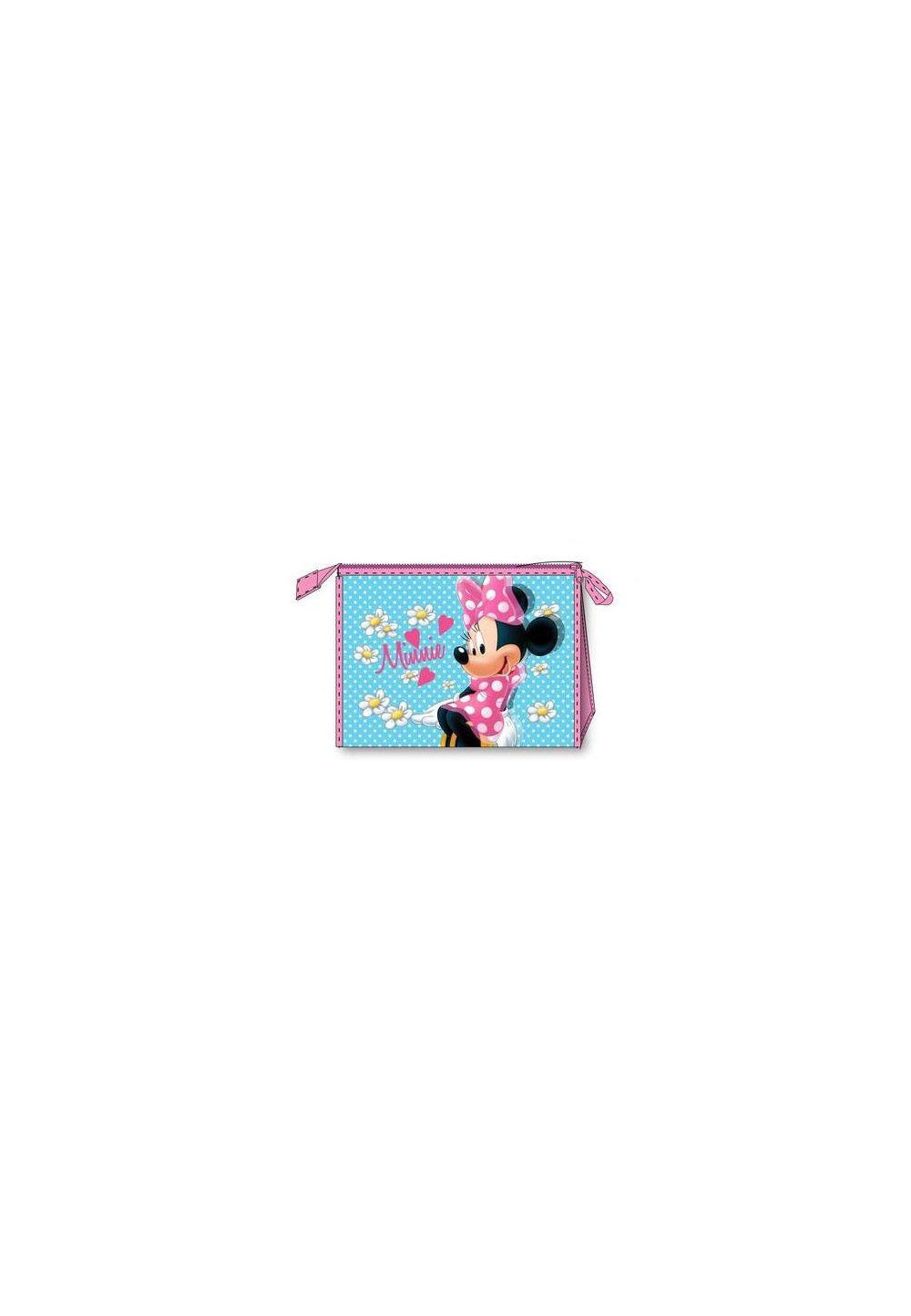 Gentuta portfard, Minnie Mouse, turcoaz cu roz Prichindel