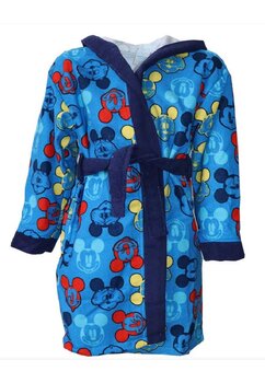 Halat de baie, albastru cu figurine multicolore, Mickey