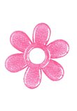 Inel gingival soft, floare, roz, +3luni