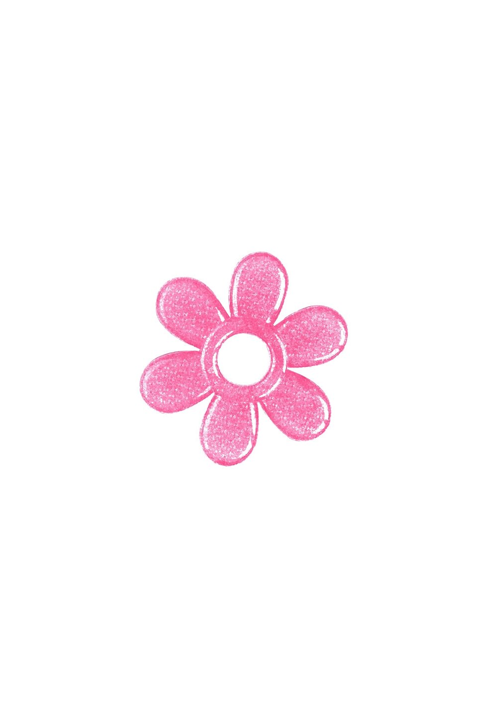 Inel gingival soft, floare, roz, +3luni OEM