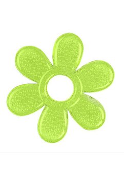Inel gingival soft, floare, verde, +3luni