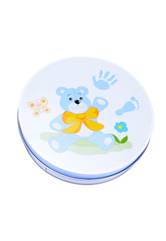 Kit pentru amprenta bebelusului, albastru, 13 cm