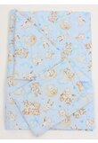 Lenjerie 2 piese, bumbac, Caprioara Bambi si prietenii, 120x60cm, albastru