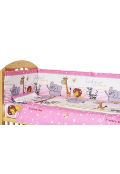 Lenjerie 3 piese safari,roz,120 x 60